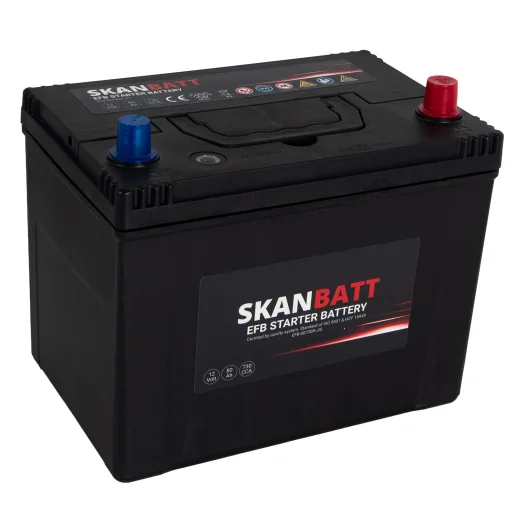 SKANBATT EFB Startbatteri 12V 80AH 730CCA (260x174x225mm) +Höger
