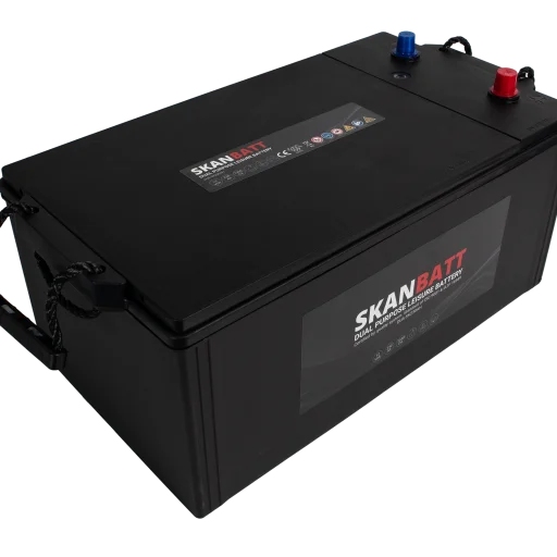 SKANBATT Dual Purpose 12V 230AH  1330CA (513x276x239mm) +Vänster