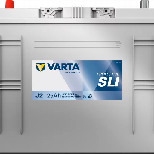 VARTA J2 PROMOTIVE SLI Batteri 12V 125AH 720CCA (349x175x270/290mm) +vänster