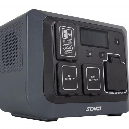 SENCI Lithium LPS 268Wh Power Station med 600W (1200W) sinus inverter