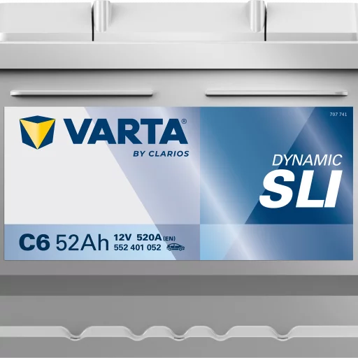 VARTA C6 DYNAMIC SLI Batteri 12V 52AH 520CCA (207x175x175/175) +höger
