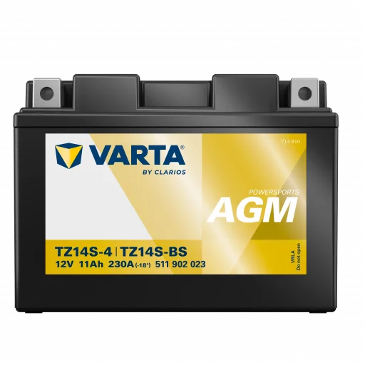 VARTA AGM MC Batteri 12V 11AH 230CCA (150x87x110mm) +vänster TZ14S-BS