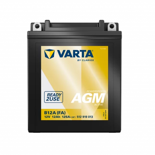 VARTA AGM MC Batteri 12V 12AH 125CCA (134x81x160mm) +vänster B12A (FA)