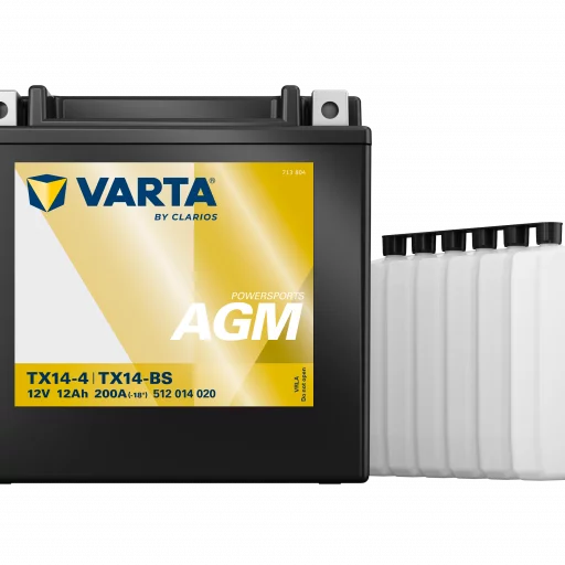 VARTA TX14-BS AGM MC Batteri 12V 12AH 200CCA (152x88x147mm) +vänster