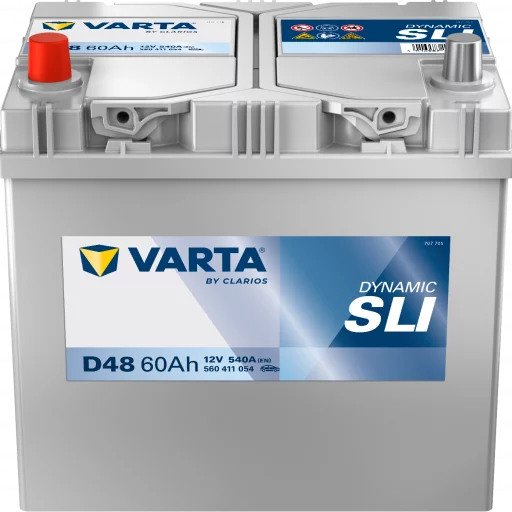 VARTA D48 DYNAMIC SLI Batteri 12V 60AH 540CCA (232x173x200/225mm) +vänster
