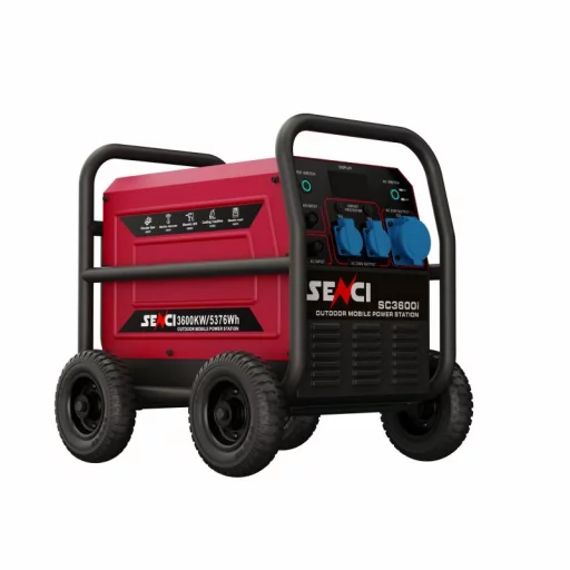 SENCI Lithium LPS 3840Wh Power Station med 3600W (7200W) sinus inverter - HD Utomhusbruk
