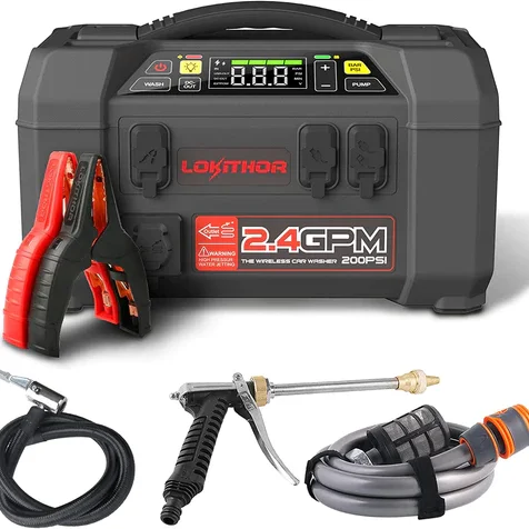 LOKITHOR Lithium Startbooster 12V 2500A 5-i-1
