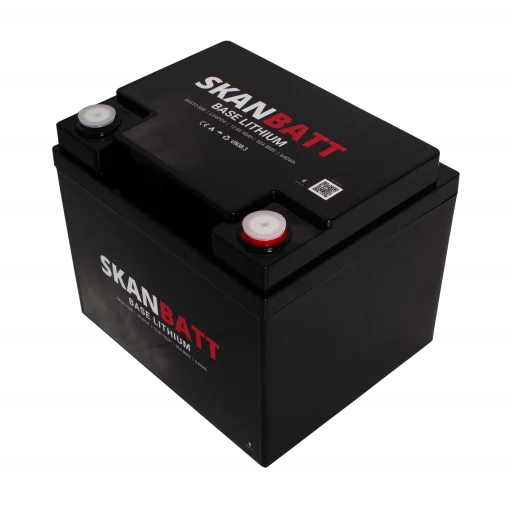 SKANBATT Base Lithium - 12V 50Ah 50A BMS - Bluetooth - 198x166x170mm - 3 Års garanti