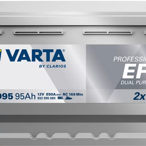 VARTA LED95 Fritidsbatteri EFB Batteri 12V 95AH 850CCA (353x175x190/190mm) +höger