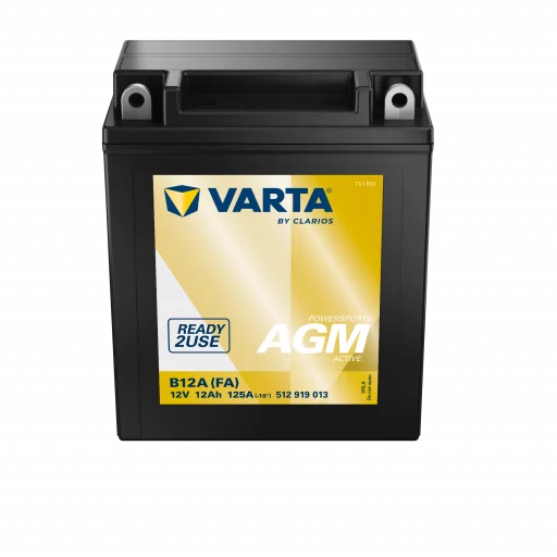 VARTA AGM MC Batteri 12V 12AH 125CCA (134x81x160mm) +vänster B12A (FA)