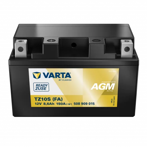 VARTA TZ10S (FA) AGM MC Batteri 12V 8,6AH 150CCA (150x87x93mm) +vänster