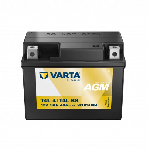 VARTA AGM MC Batteri 12V 3AH 40CCA (114x71x86mm) +höger T4L-BS