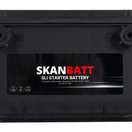 SKANBATT SLI Startbatteri 12V 70AH 770CCA (260x174x185mm) +Vänster