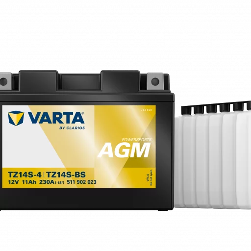 VARTA AGM MC Batteri 12V 11AH 230CCA (150x87x110mm) +vänster TZ14S-BS