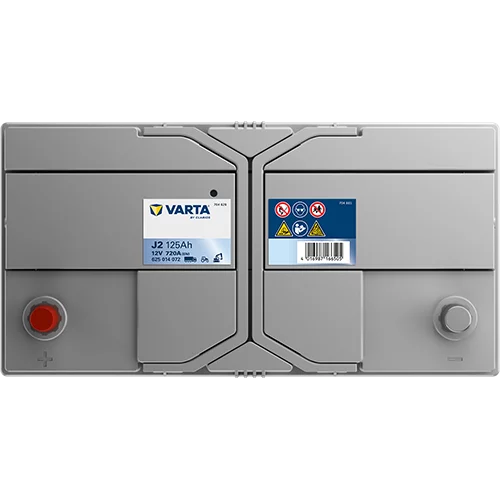 VARTA J2 PROMOTIVE SLI Batteri 12V 125AH 720CCA (349x175x270/290mm) +vänster