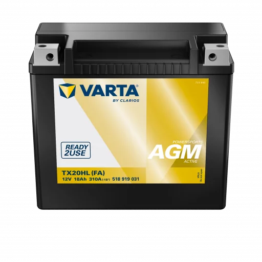VARTA TX20HL (FA) AGM MC Batteri 12V 18AH 310CCA (176x89x154mm) +höger