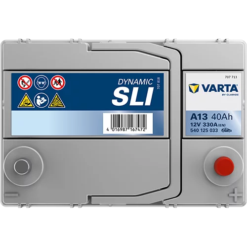 VARTA A13 DYNAMIC SLI Batteri 12V 40AH 330CCA (187x127x200/227mm) +höger