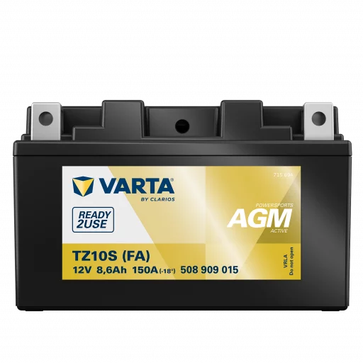 VARTA TZ10S (FA) AGM MC Batteri 12V 8,6AH 150CCA (150x87x93mm) +vänster