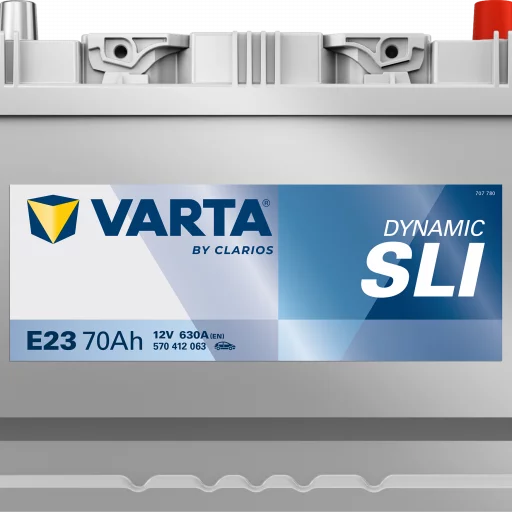 VARTA E23 DYNAMIC SLI Batteri 12V 70AH 630CCA (261x175x200/220mm) +höger