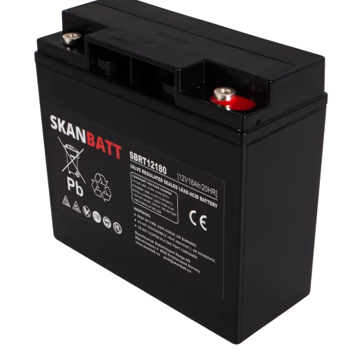 SKANBATT AGM Batteri 12V 18AH (181x77x167mm) M5