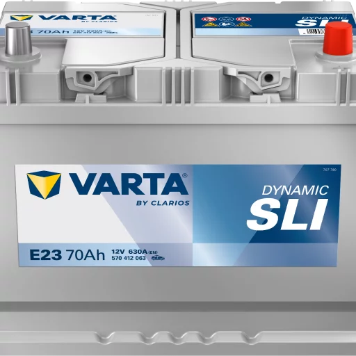 VARTA E23 DYNAMIC SLI Batteri 12V 70AH 630CCA (261x175x200/220mm) +höger