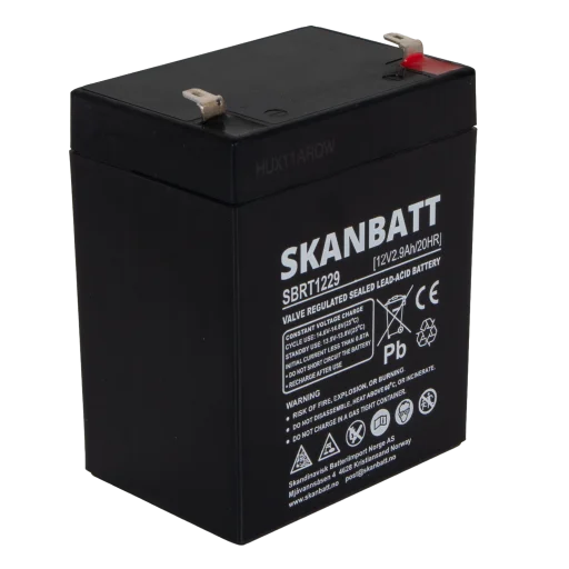Copy of SKANBATT AGM Batteri 12V 2,9AH (79x56x106mm) F1