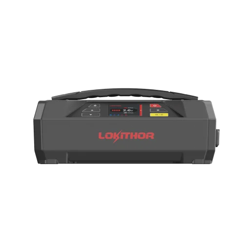 LOKITHOR Lithium Startbooster 12V 4250A med 6A Batteriladdare och 12V Batteritestare