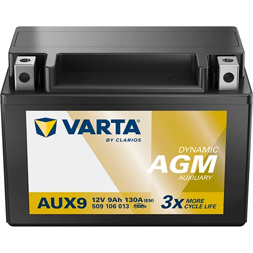 VARTA AUX14 AGM AUX Batteri 12V 13AH 200CCA (150x87x146mm) +venstre