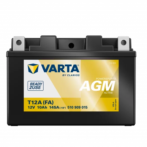VARTA AGM MC Batteri 12V 10AH 145CCA (150x88x105mm) +vänster T12A (FA)