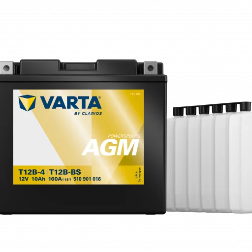 VARTA AGM MC Batteri 12V 12AH 160CCA (151x70x131mm) +vänster T12B-BS