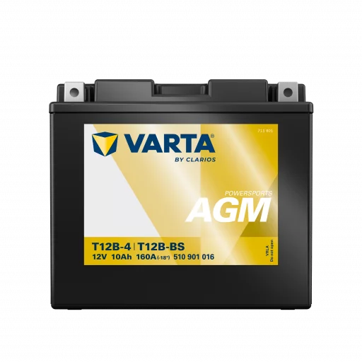 VARTA AGM MC Batteri 12V 12AH 160CCA (151x70x131mm) +vänster T12B-BS