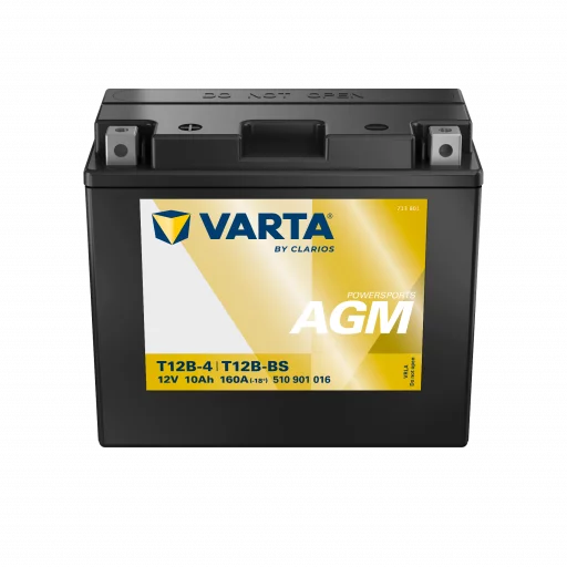 VARTA AGM MC Batteri 12V 12AH 160CCA (151x70x131mm) +vänster T12B-BS