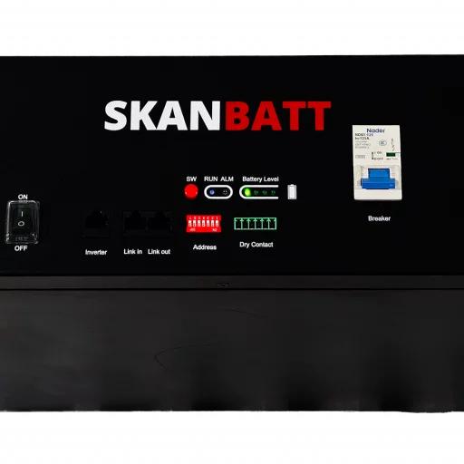 SKANBATT Lithium 3U Rackbatteri 51,2V 100Ah - 5,12kWh - LiFePO4 - HEAT - OTA