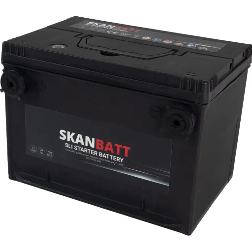 SKANBATT SLI Startbatteri 12V 70AH 770CCA (260x174x185mm) +Vänster