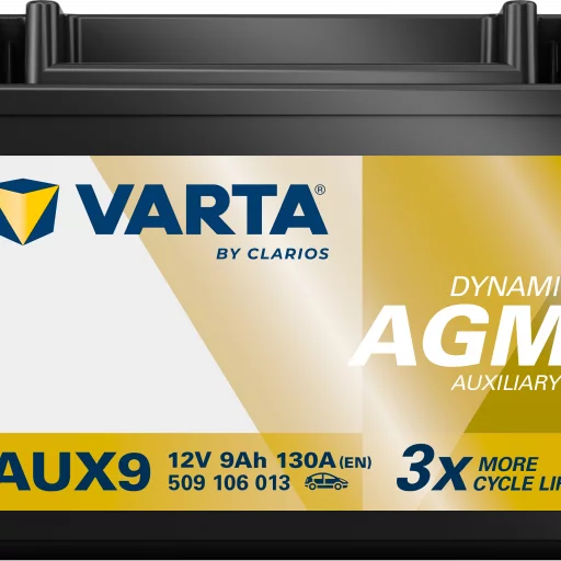 VARTA AUX14 AGM AUX Batteri 12V 13AH 200CCA (150x87x146mm) +venstre