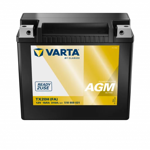 VARTA AGM MC Batteri 12V 18AH 310CCA (176x89x154mm) +vänster TX20H (FA)