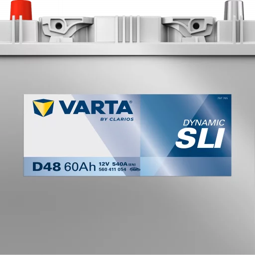 VARTA D48 DYNAMIC SLI Batteri 12V 60AH 540CCA (232x173x200/225mm) +vänster