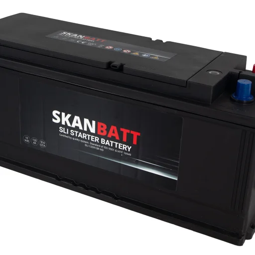 SKANBATT SLI HD Startbatteri 12V 135AH 910CCA (513x175x210mm) +Höger
