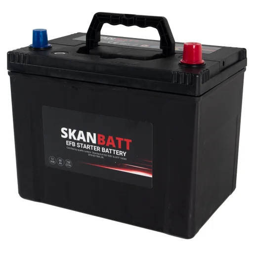 SKANBATT EFB Startbatteri 12V 80AH 730CCA (260x174x225mm) +Höger