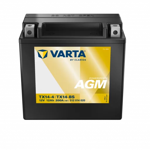 VARTA TX14-BS AGM MC Batteri 12V 12AH 200CCA (152x88x147mm) +vänster