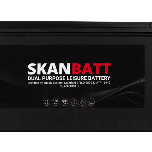 SKANBATT Dual Purpose 12V 180AH  1230CA (513x224x218mm) +Vänster