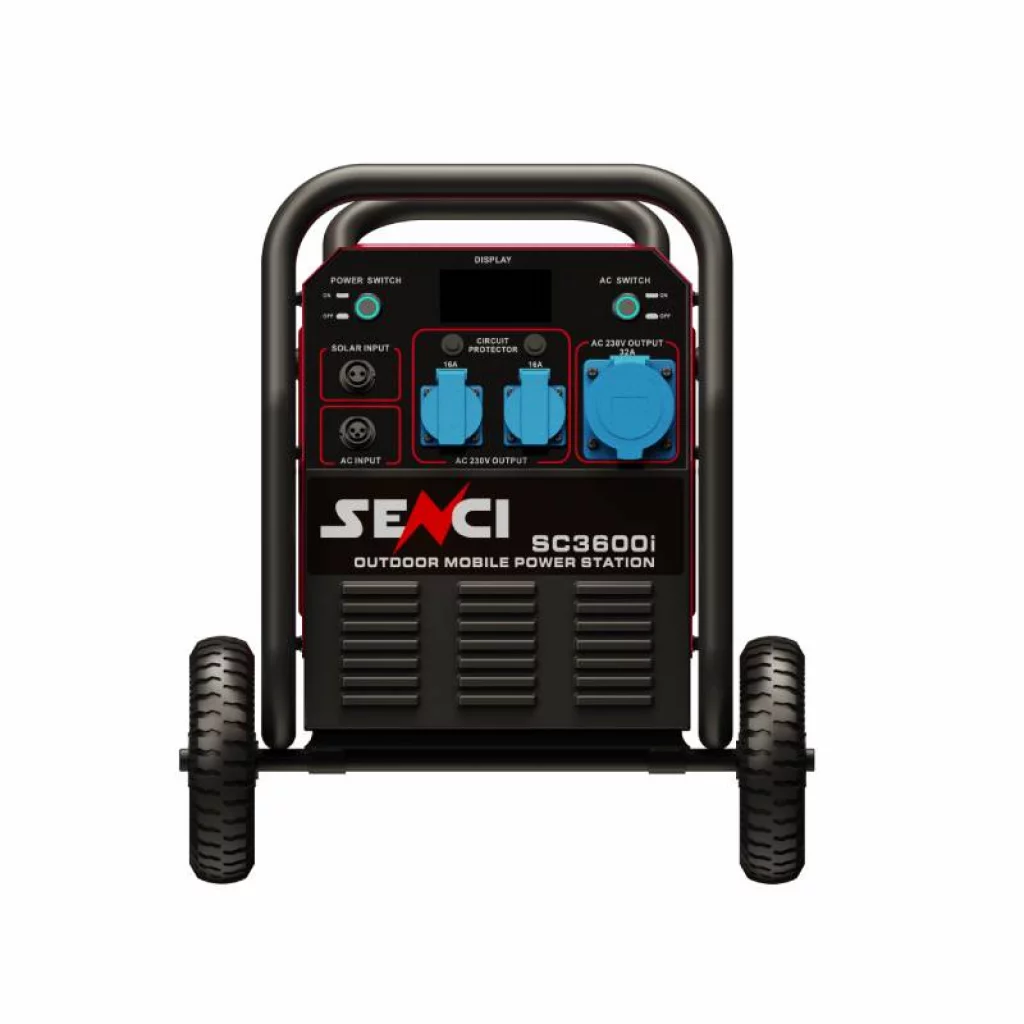 SENCI Lithium LPS 3840Wh Power Station med 3600W (7200W) sinus inverter - HD Utomhusbruk