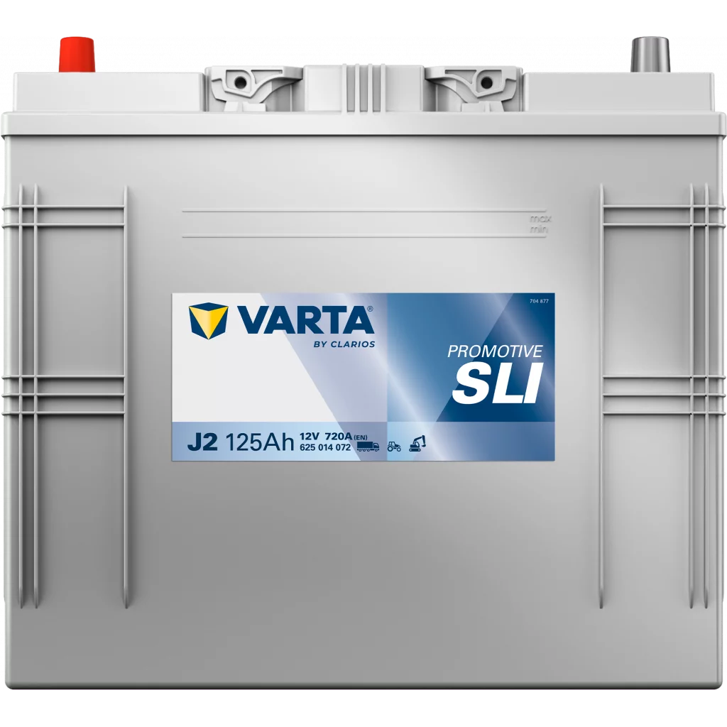 VARTA J2 PROMOTIVE SLI Batteri 12V 125AH 720CCA (349x175x270/290mm) +vänster