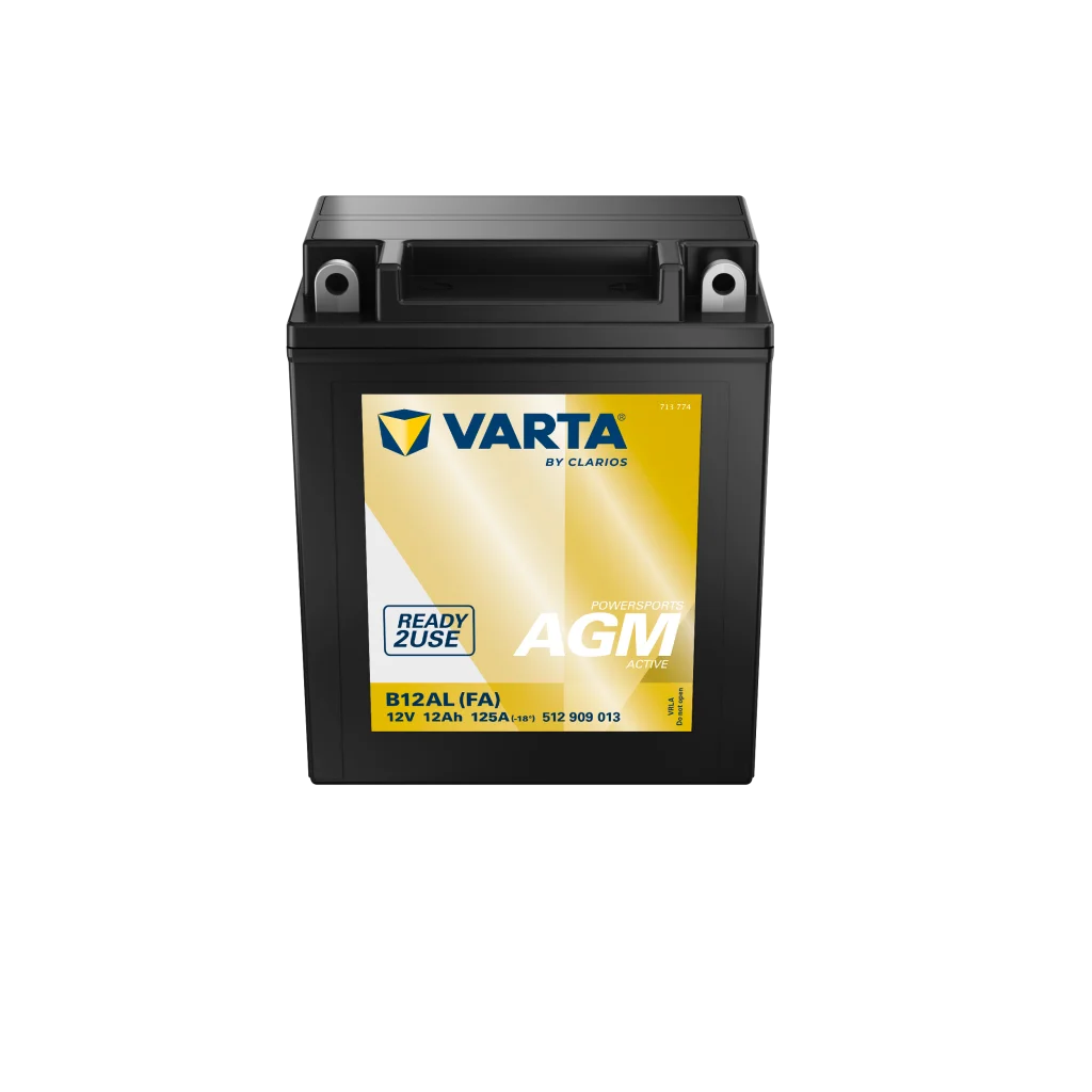 VARTA B12AL (FA) AGM MC Batteri 12V 12AH 125CCA (134x81x160mm) +höger