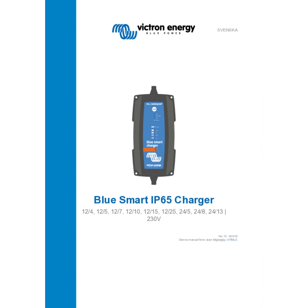 VICTRON Blue Smart IP65 Batteriladdare 12V 15A m/Bluetooth 12/15
