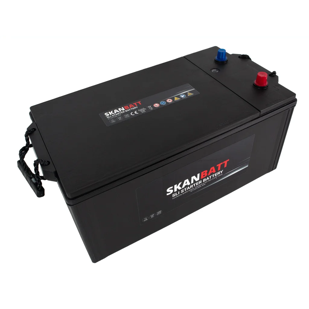 SKANBATT SLI SHD Startbatteri 12V 230AH 1200CCA (518x276x239mm) +Vänster