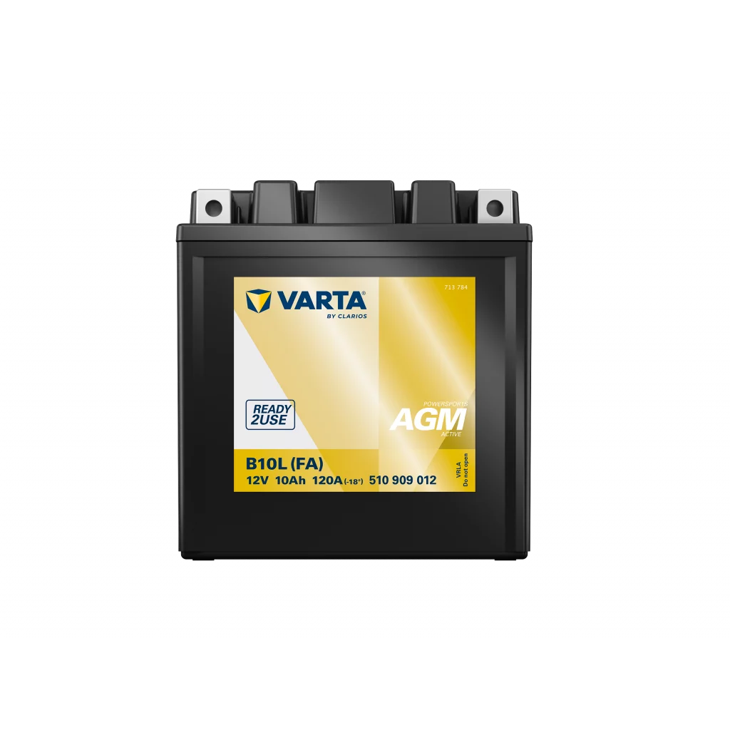 VARTA AGM MC Batteri 12V 10AH 120CCA (133x90x142mm) +vänster B10L (FA)