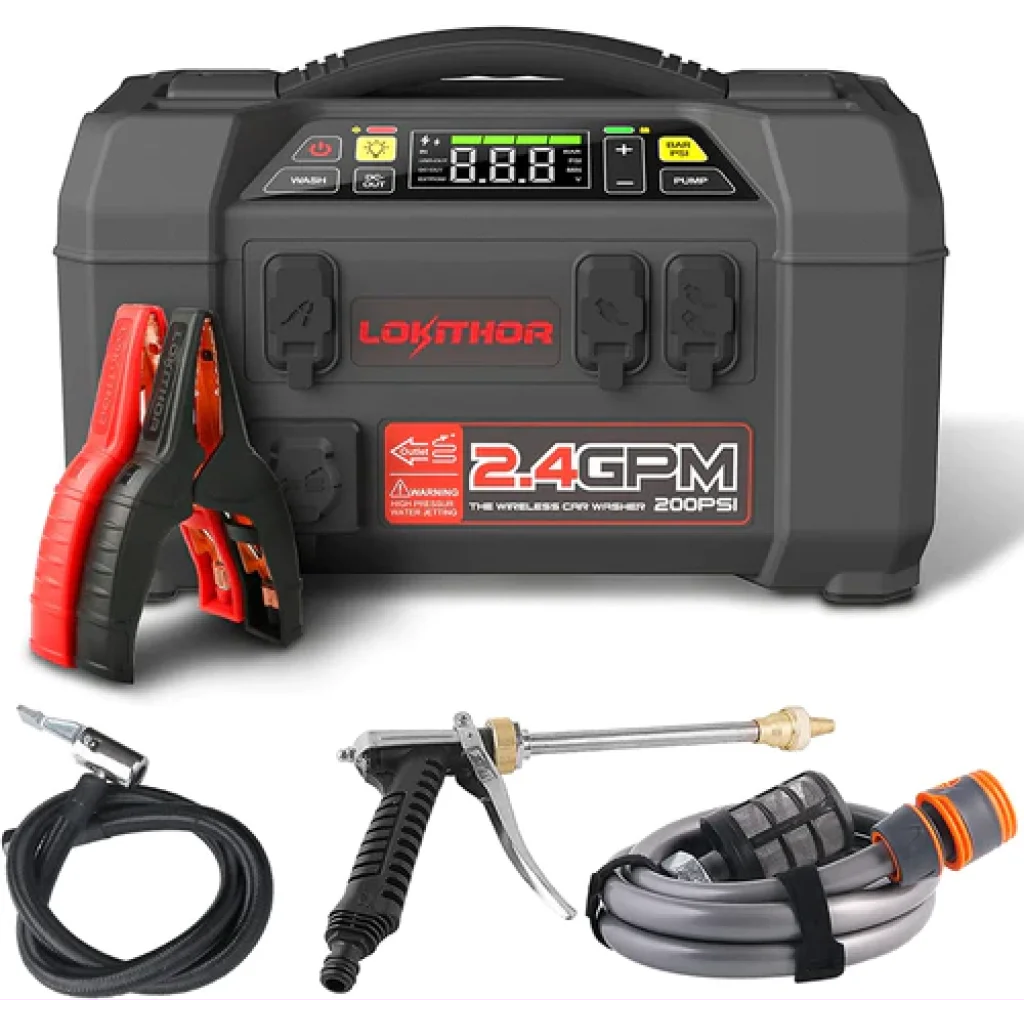 LOKITHOR Lithium Startbooster 12V 2500A 5-i-1
