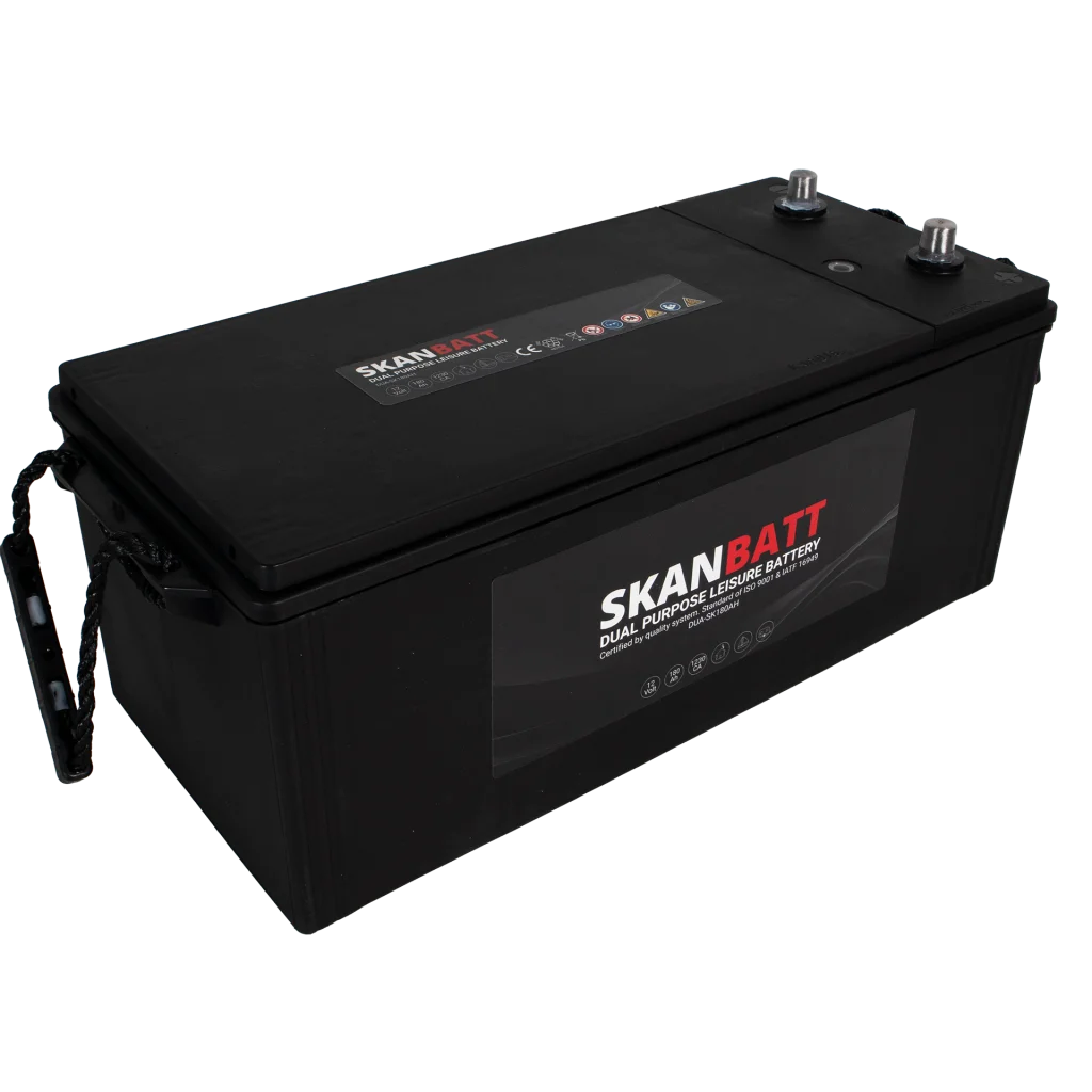 SKANBATT Dual Purpose 12V 180AH  1230CA (513x224x218mm) +Vänster