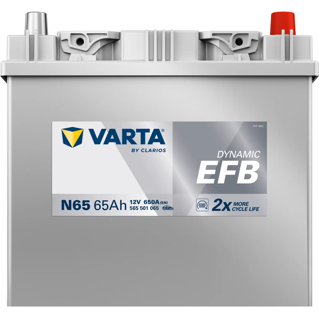 VARTA N65 Dynamic EFB Batteri 12V 65AH 650CCA (232x173x225mm) +höger